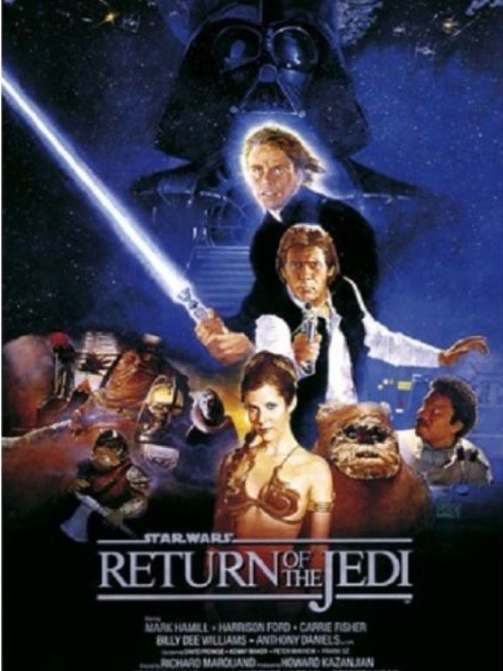 Star Wars Return of the Jedi Poster - Blue, Black, Brown